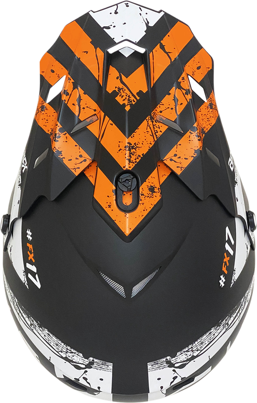 AFX FX-17Y Attack Helmet - Matte Black/Orange - Size Youth Medium