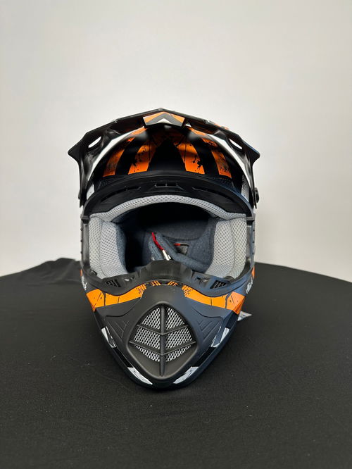 AFX FX-17Y Attack Helmet - Matte Black/Orange - Size Youth Medium
