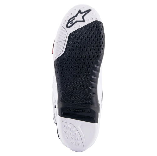 Alpinestars Tech 10 Boots - Black/Red Fluo/Orange Fluo/White