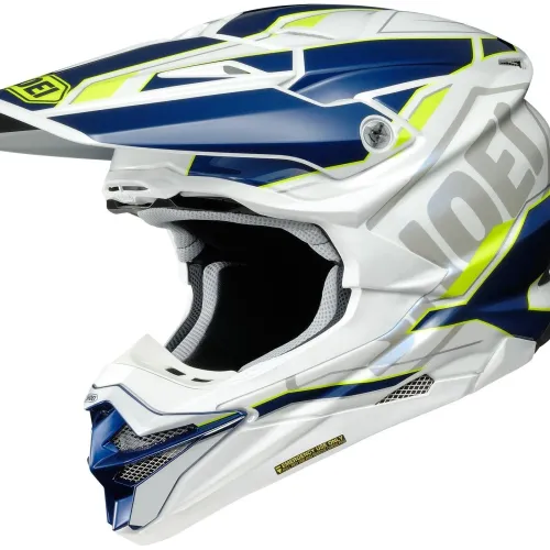 Shoei VFX-EVO Allegiant Helmet - TC-3 Blue/Hi-Viz Yellow