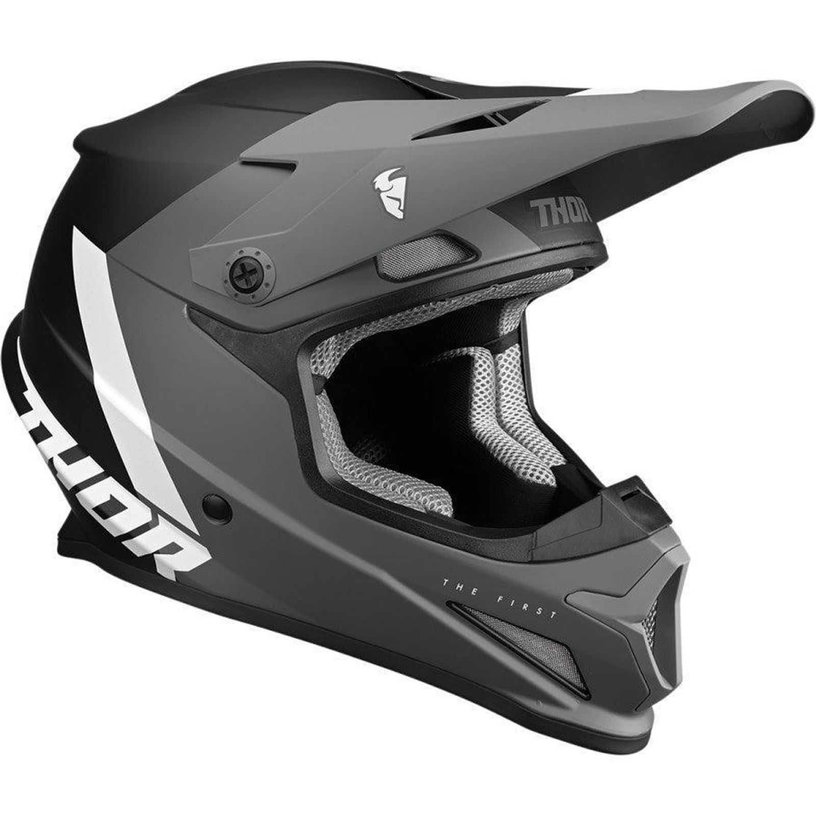 Thor Sector Chev Gray/Black Helmet 2022