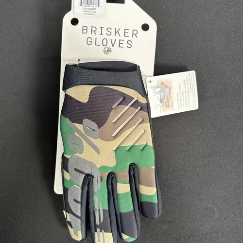 100 Percent Brisker Gloves Camo/black Size Large