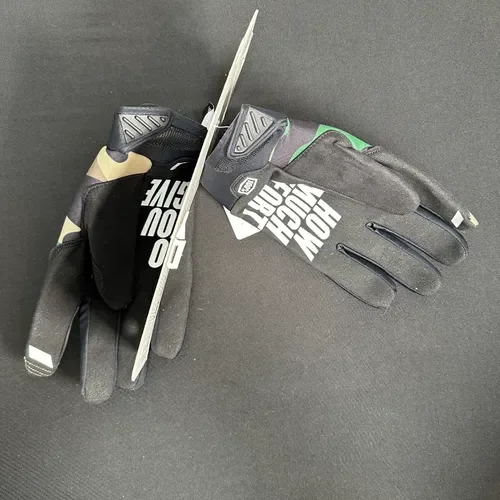 100 Percent Brisker Gloves Camo/black Size Large