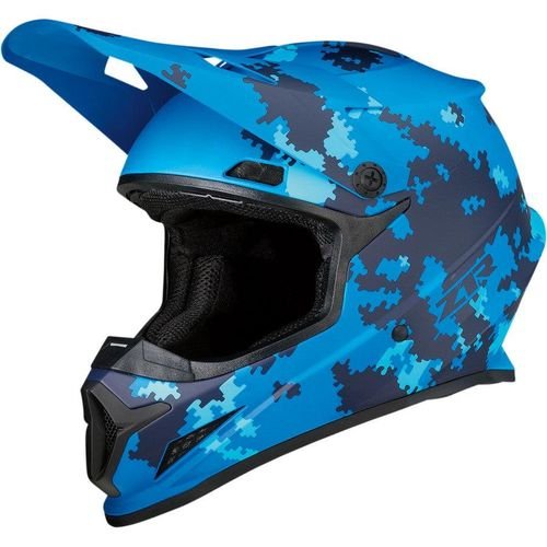 Z1R Rise Digi Camo Helmet - Blue