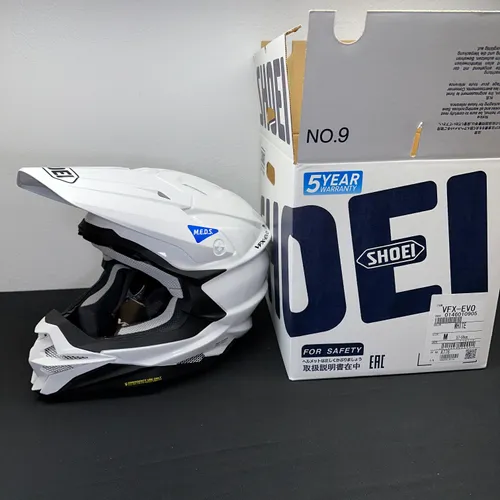 Shoei VFX-EVO White Helmet - Size M - OPEN BOX
