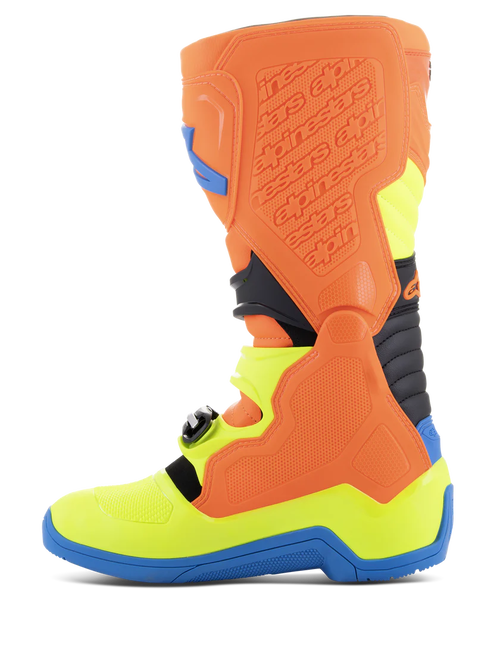 Alpinestars Tech 5 Boots - Orange Fluo/Enamel Blue/Yellow Fluo - CLEARANCE