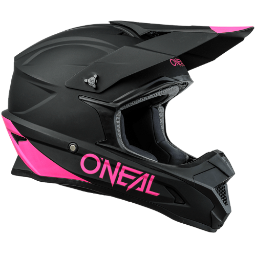 O'Neal 1 SRS Solid Helmet Black/Pink