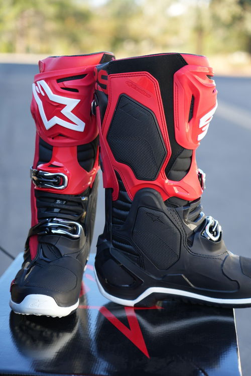 Alpinestars Tech 10 Boots - Black/Red - CLOSEOUT