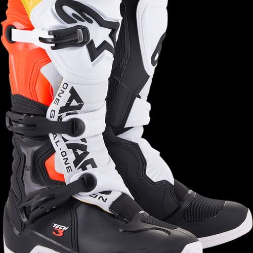 Alpinestars Tech 3 Boots - Black/White/Orange
