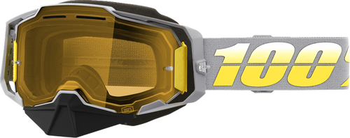 100% Armega Snow Goggles - Complex Frame - Yellow Lens