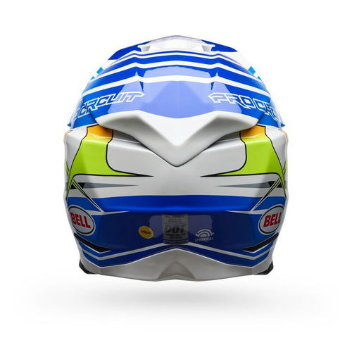 Bell Moto-10 Spherical Helmet - Pro Circuit Replica 25 Gloss Blue/White