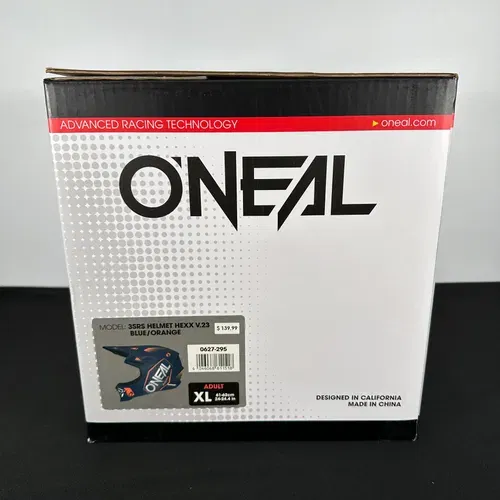 O'Neal 3 Series Hexx V.23 Helmet Blue/Orange Size XL