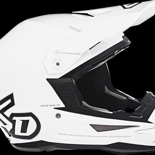 6D ATR-1 Solid Helmet - Gloss White
