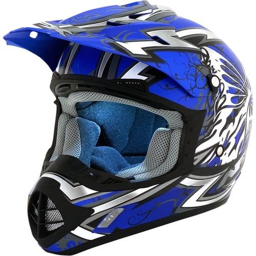 AFX FX-17 Butterfly Helmet - Matte Blue