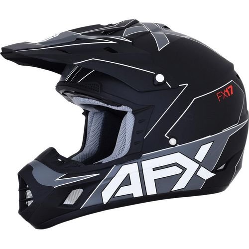 AFX FX-17 Aced Helmet - Matte Black/White