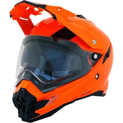 AFX FX-41DS Solid Helmet — Solid - Safety Orange