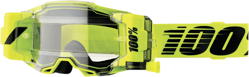 100% Armega Forecast Goggles - Nuclear Citrus Frame - Clear Lens