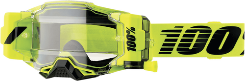 100% Armega Forecast Goggles - Nuclear Citrus Frame - Clear Lens