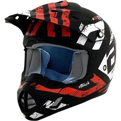 AFX FX-17 Attack Helmet - Matte Black/Red