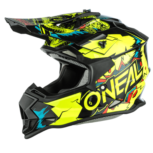 O'Neal 2 SRS Youth Villain Helmet Neon Yellow