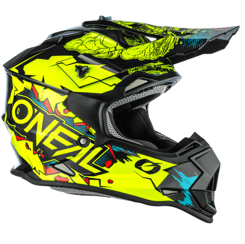 O'Neal 2 SRS Youth Villain Helmet Neon Yellow