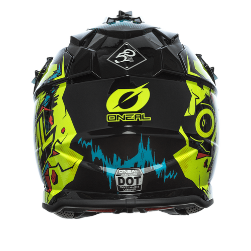 O'Neal 2 SRS Youth Villain Helmet Neon Yellow