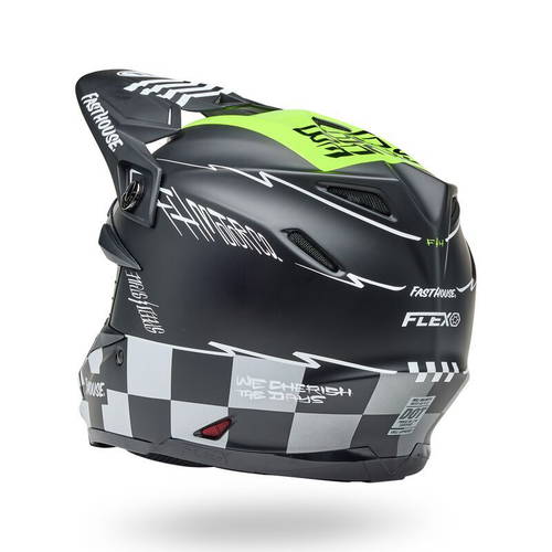 Bell Moto-9S Flex Helmet - Fasthouse Smoke Bomb Matte/Gloss Black/Hi-Viz