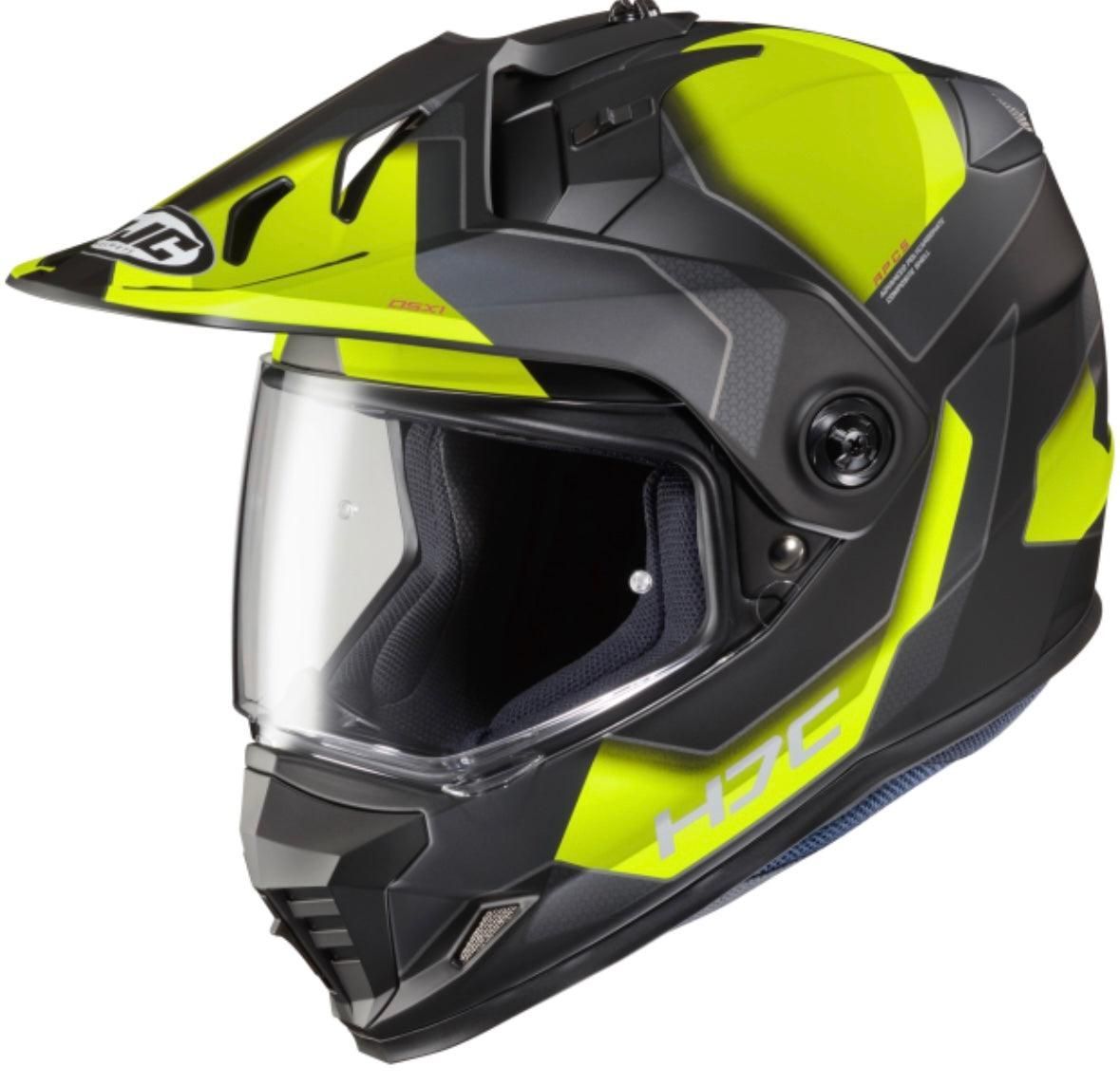 HJC DS-X1 Synergy Dual Sport Helmet - MC-3HSF Black/Hi-Viz