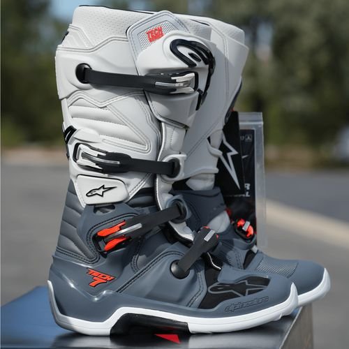 Alpinestars Tech 7 Gray/White Boots
