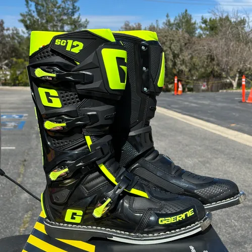 Gaerne SG-12 Boots Black/Yellow Fluorescent US Size 13