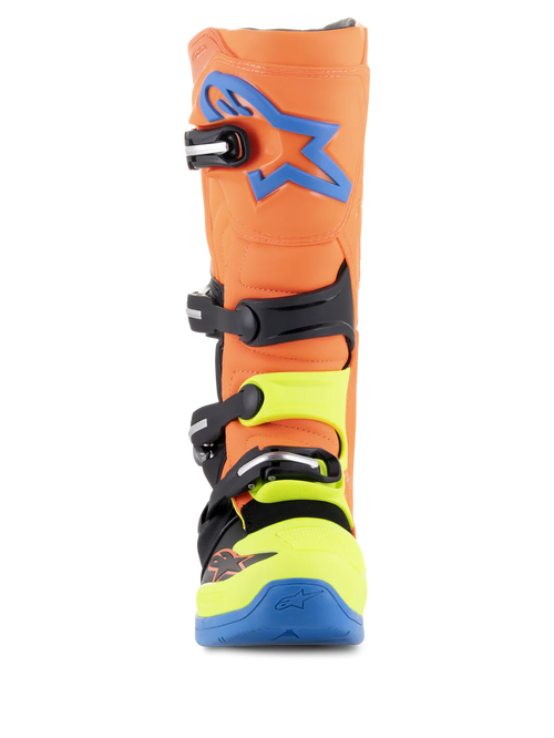 Alpinestars Tech 5 Boots - Orange Fluo/Enamel Blue/Yellow Fluo - CLOSEOUT