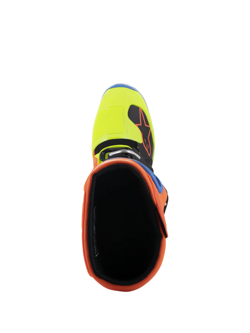 Alpinestars Tech 5 Boots - Orange Fluo/Enamel Blue/Yellow Fluo - CLOSEOUT