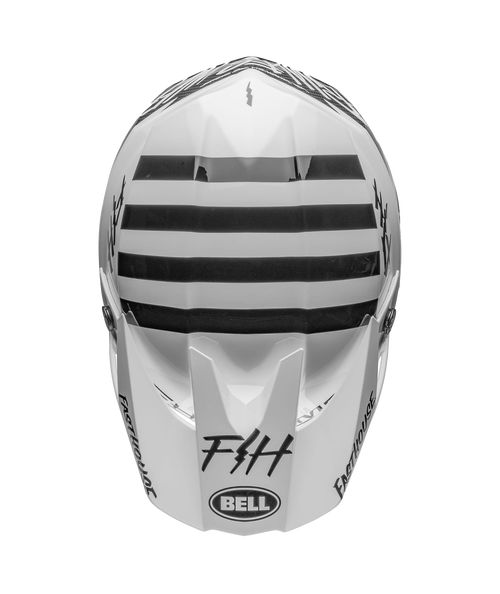 Bell Moto-10 Spherical Helmet - Fasthouse Mod Squad Gloss White/Black