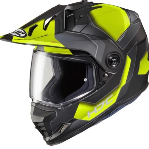 HJC DS-X1 Synergy Dual Sport Helmet - MC-3HSF Black/Hi-Viz