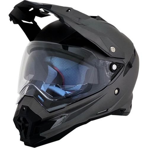 AFX FX-41DS Solid Helmet — Solid - Frost Gray
