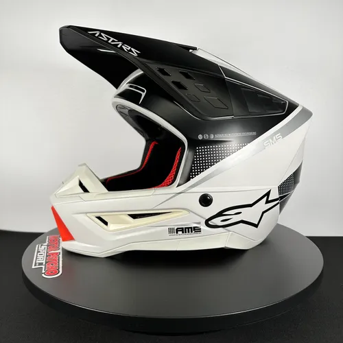 Alpinestars SM5 Helmet - Rayon Gray/Black/Silver Size XL