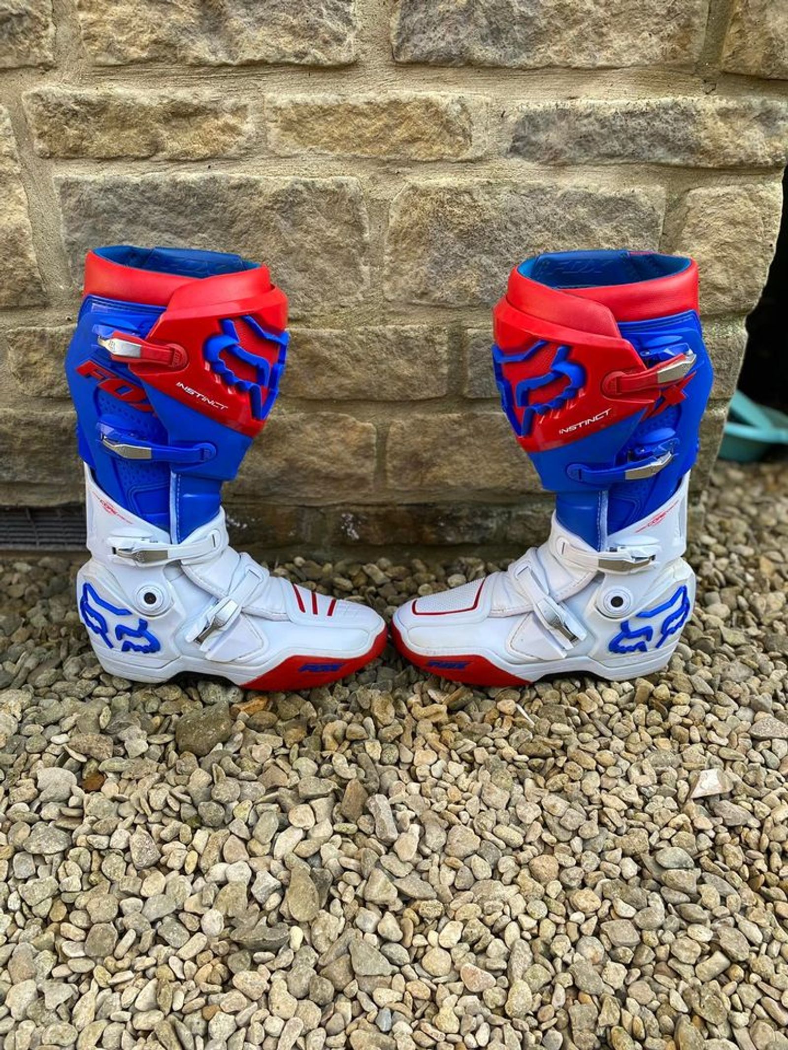 FOX INSTINCT RED WHITE BLUE BOOTS