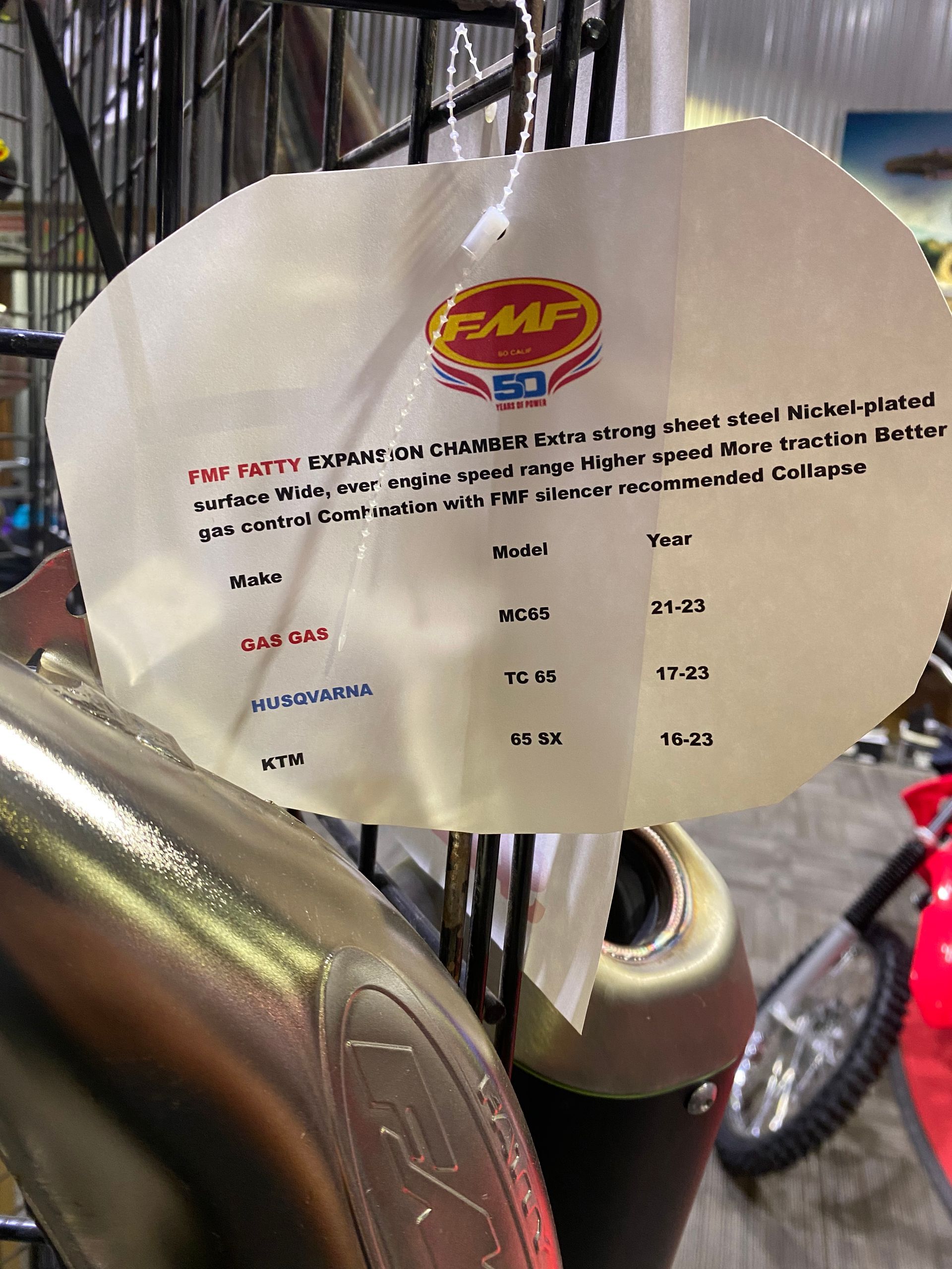 FMF Fatty Expansion Chamber 2017-2023 KTM 65SX Gas Gas Husqvarna  46305907200