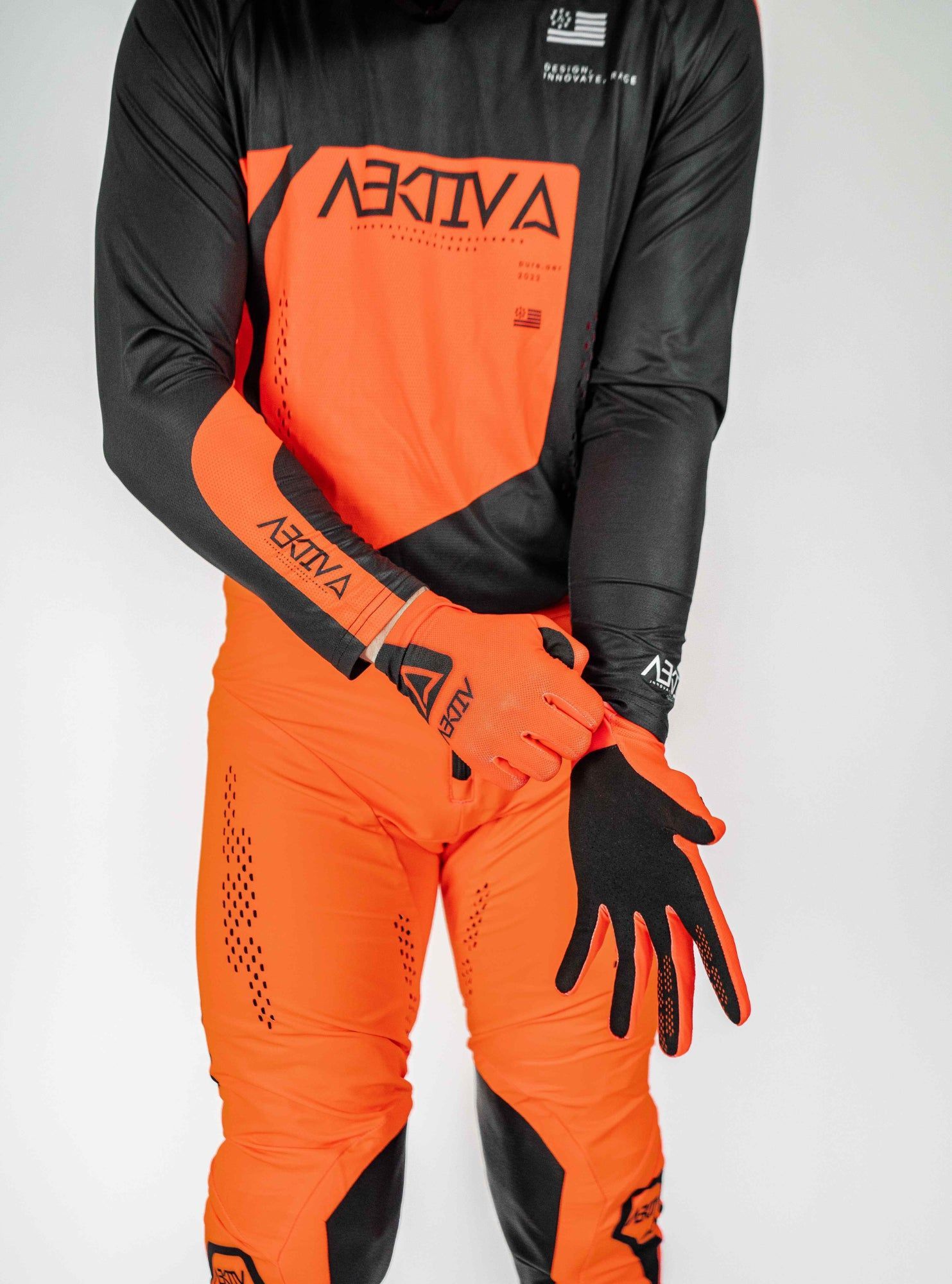 Velo Flo Orange Gloves