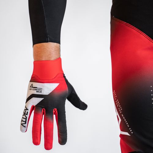 VAPR Jet Black / Red Gloves