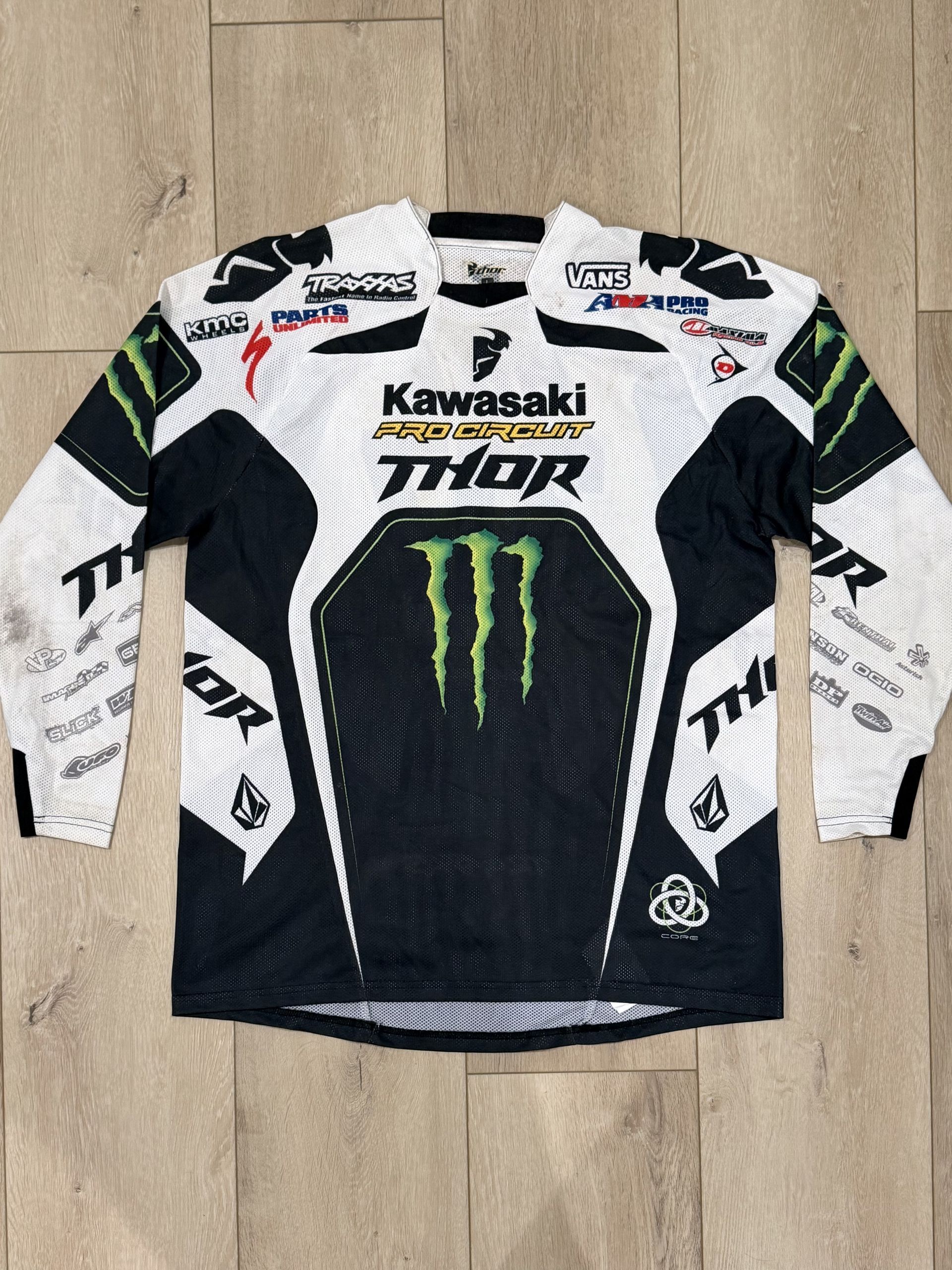 Thor MX Justin Hill Pro Circuit Kawasaki #317 Signed Jersey 
