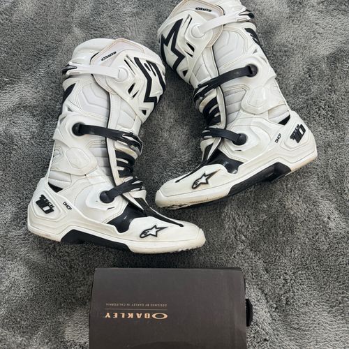Alpinestars Tech 10 WHITE Athlete Boots Size 10 