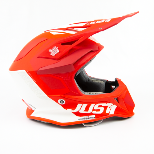 Just 1® J1816PLRW24 - J18 Pulsar Red/White Off-Road Helmet