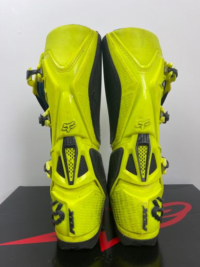 Fox Racing Instinct Boots Flo Yellow - Size 10