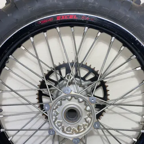 Excel Takasago 19” Rear Wheel - Yamaha Yz250f Yz450f Oem Black Rim Hub Tire 2014-2023