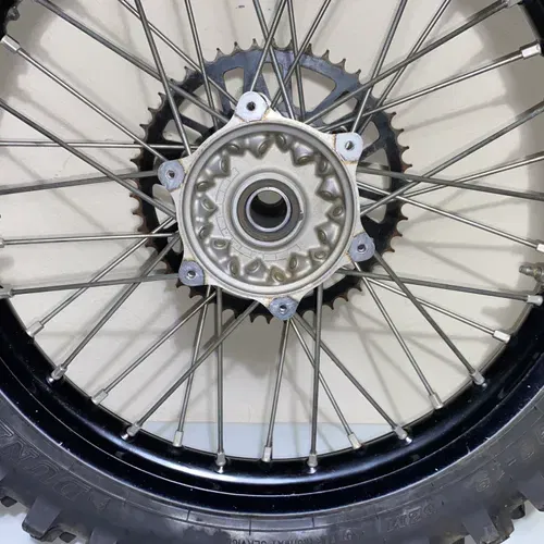 Excel Takasago 19” Rear Wheel - Yamaha Yz250f Yz450f Oem Black Rim Hub Tire 2014-2023