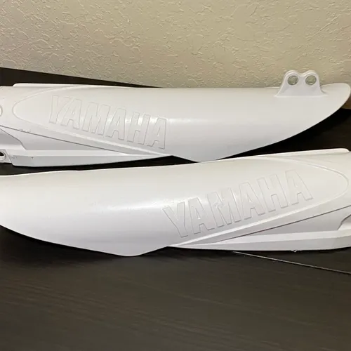 Yamaha Oem Front Fork Guards 2010-2023 Protector White Yz Wr