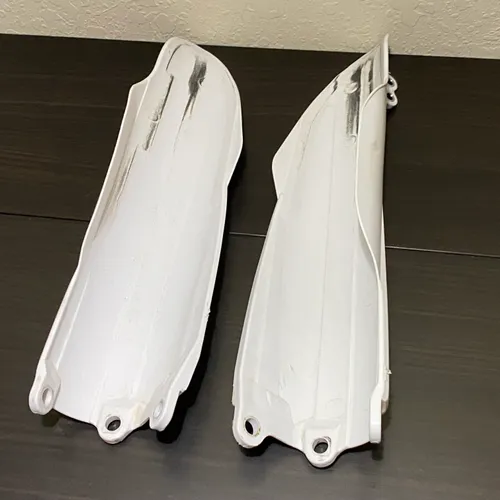 Yamaha Oem Front Fork Guards 2010-2023 Protector White Yz Wr