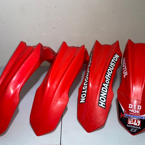 2013-2017 Honda Oem Front Fender - 4 Pack Crf250r Crf450r Crf Cr Red Plastics