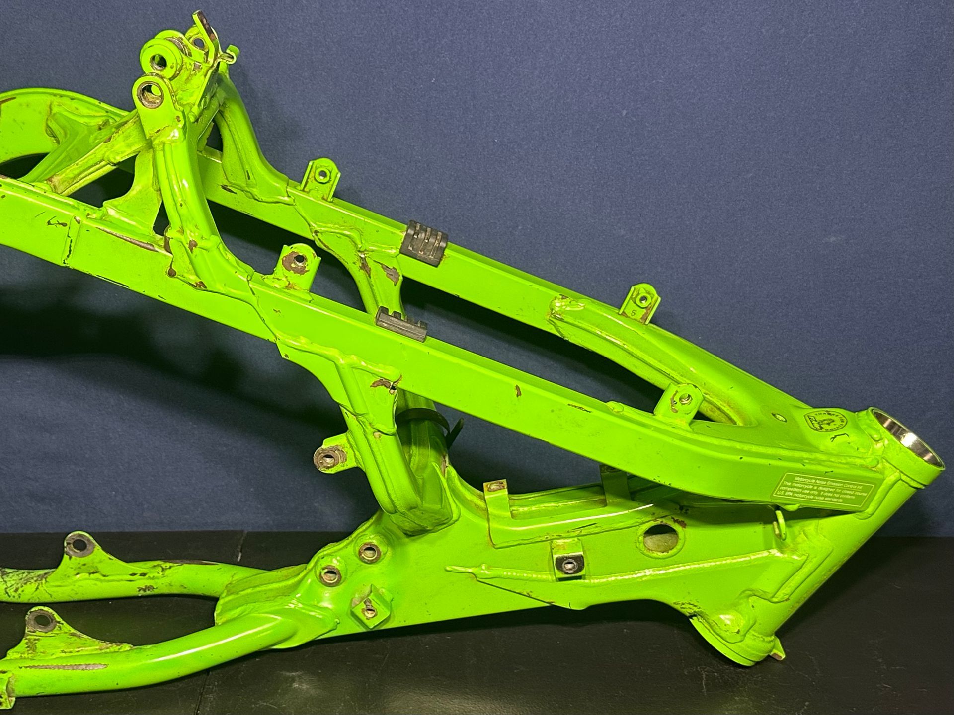 1997 Kawasaki Kx125 Oem Frame 1997-1998 Kx Green Chassis Mainframe 32160-1514-CC